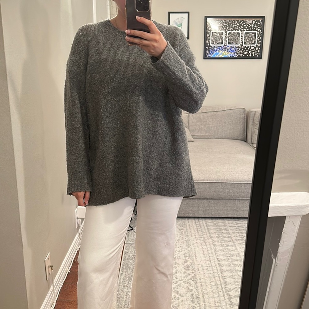 Oversized grey Zara jumper
